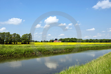 Landschaft an der Hase in Wulften