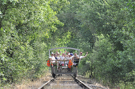 Eisenbahn-Draisine im Artland