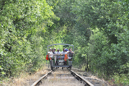 Eisenbahn-Draisine im Artland