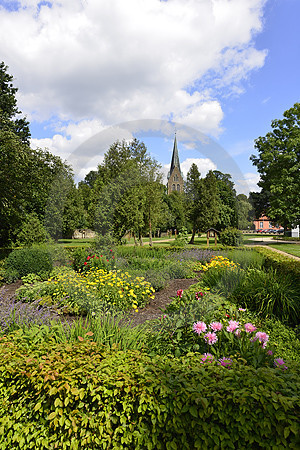 Klostergarten in der Kommende Lage