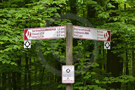 Wegweiser am Ahornweg