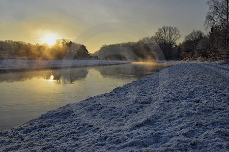 Winter an der Hase