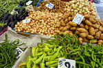 Marktstand mit Gemüse