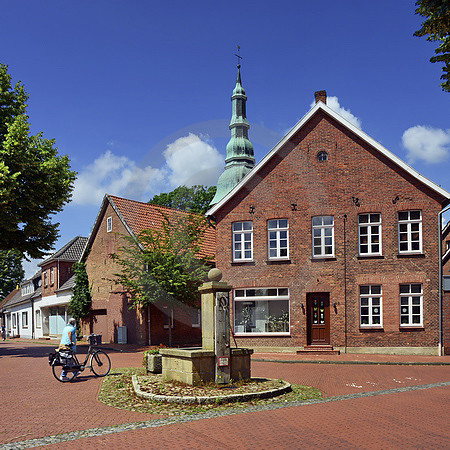 Radwanderin in Gehrde