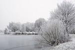 Landschaft im Raureif