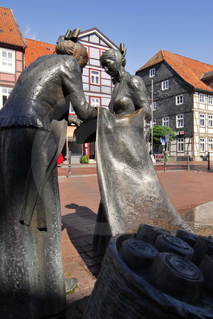 Leinenweberbrunnen in Lüchow