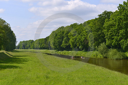 Paddler auf der Hase