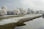 Landschaft im Raureif