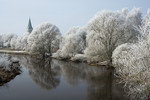 Landschaft im Raureif