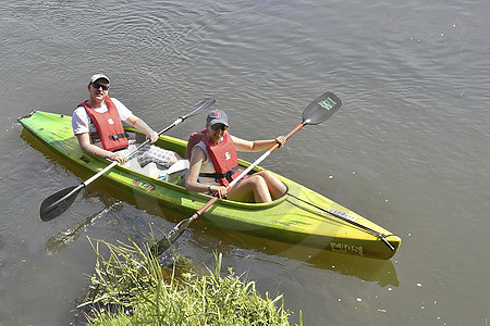 Flusswandern macht sichtlich Spass