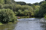 Flusswandern auf dem Fluss Hase