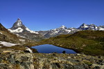 Bergpanorama mit Matterhorn
