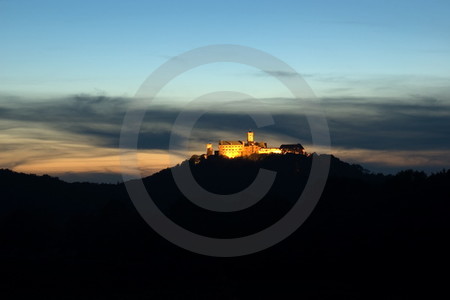 Wartburg bei Nacht