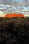 Der Uluru im Abendlicht