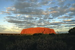 Der Uluru im Abendlicht