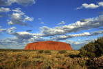 Der Uluru im Abendlicht