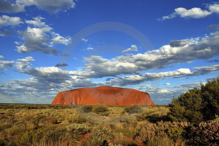 Der Uluru im Abendlicht