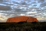 Uluru im Abendlicht