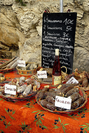 Wurst und Wein