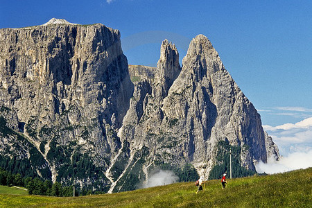 Seiser Alm - Schlern mit Santnerspitze