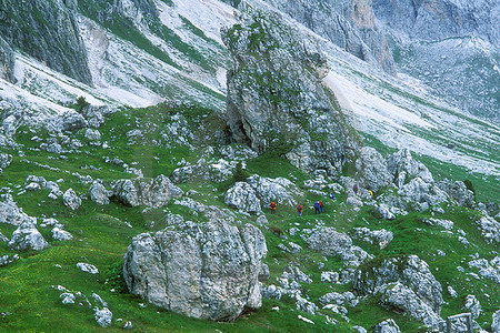 Naturpark Puez-Geisler - Wandergruppe