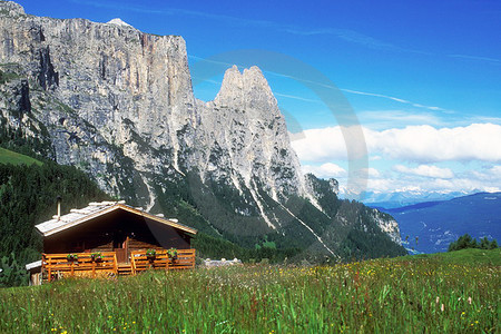 Seiser Alm - Schlern mit Santnerspitze