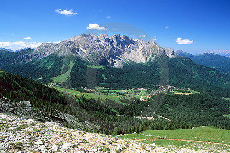 Rosengarten - Blick zum Latemar