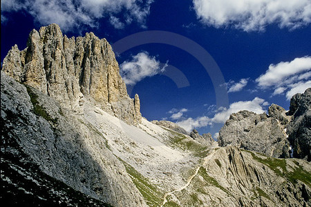 Rosengarten - Blick zum Vajolonpass