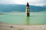 Graun - Reschensee mit Kirchturm