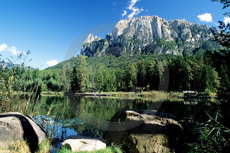 Schlern - Blick vom Völser Weiher