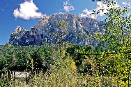 Schlern - Blick vom Völser Weiher