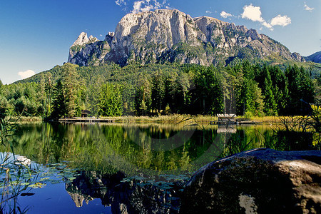 Schlern - Blick vom Völser Weiher