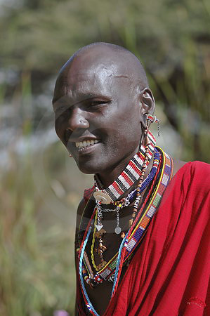 Massai in Stammestracht