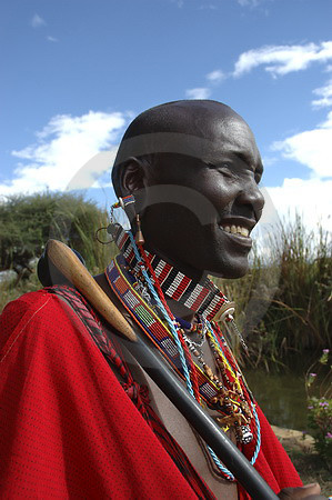 Massai in Stammestracht