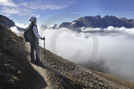 Wandern im Rosengarten