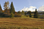 Abendstimmung auf der Seiser Alm, Blick zu den Rosszaehnen