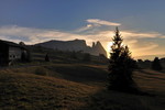 Abendstimmung auf der Seiser Alm