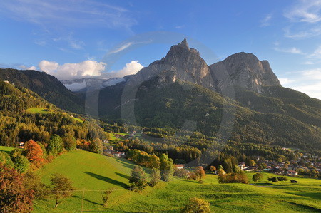 Abenstimmung in Seis am Schlern