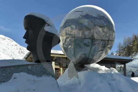 Piccard Denkmal in Obergurgl