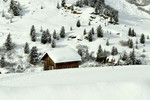 Winterlandschaft mit Heustadl