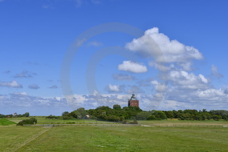 Landschaft mit Leuchtturm