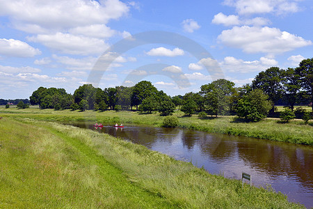 Paddler auf der Hase