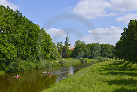 Paddler auf der Hase